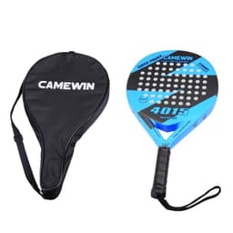 image-High Quality Carbon and Glass Fiber Padel Racket Soft Face Tennis Paddle Racquet with Bag Cover