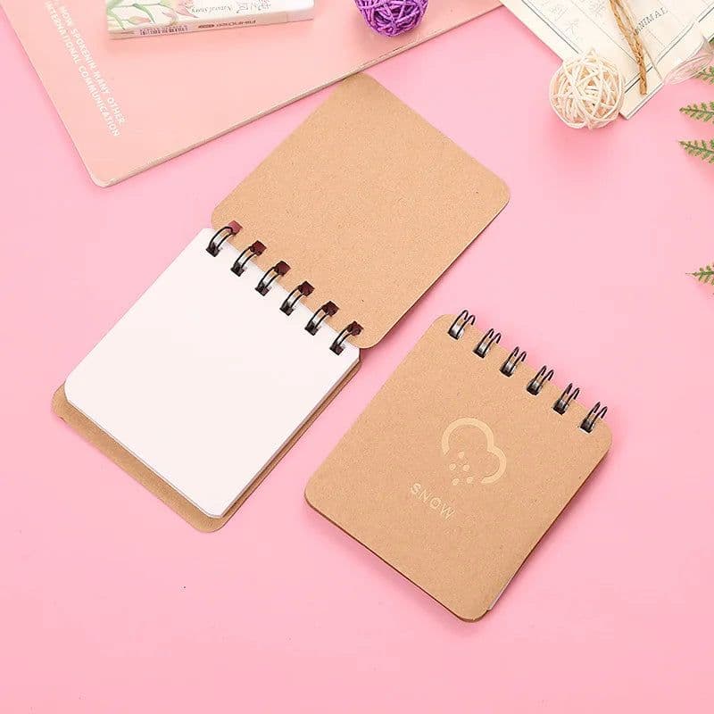 image-1pcs Weather Notepad Mini Coil Pocket Book Portable 70sheets Daily Memo Planner Stationery Office Notebook School Supplies A6182
