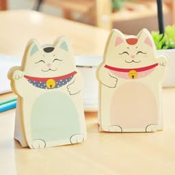image-Kwaii fortune Cat memo pad Table notes stationery office supplies School supplies creative notebooks writing pads