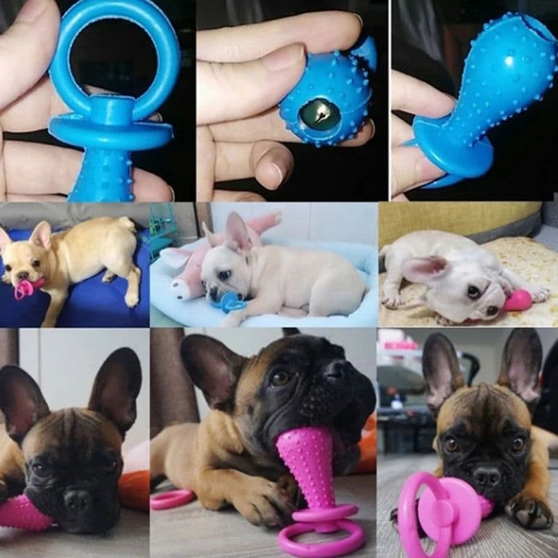 image-1Pc TPR Nipple Dog Toys Small Puppy Cat Bite Best Pet Dogs Supplies For Pet Chew Teething Train Cleaning Poodles