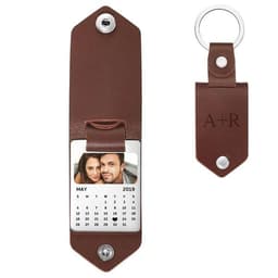 image-MYLONGINGCHARM Custom Photo Keychain personalized Jewelry souvenir gift Car Key Ring leather key chain for Mom Dad Men Women