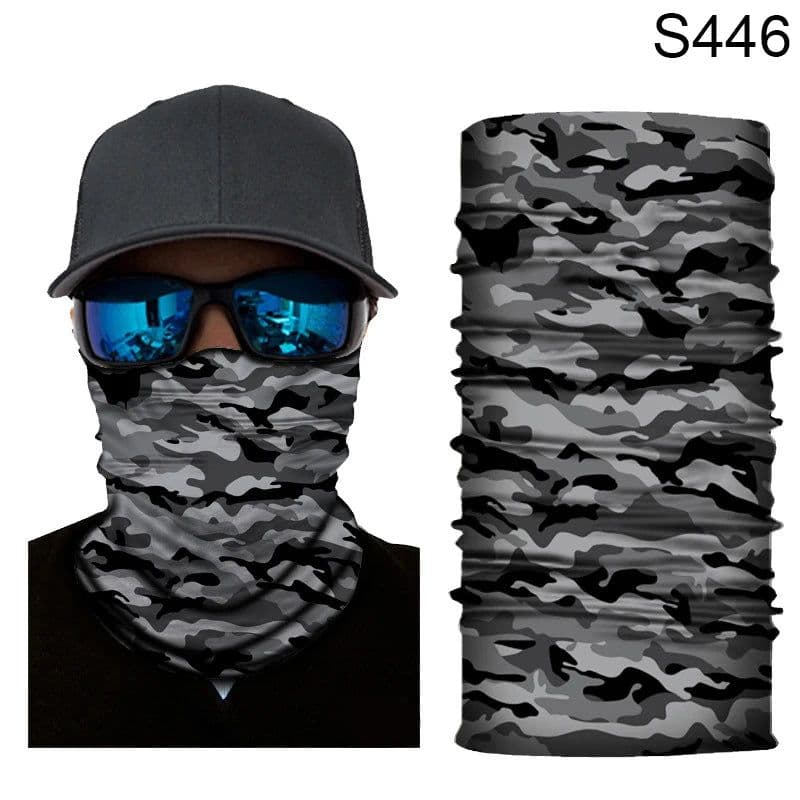image-Camouflage Cycling Face Mask Tactical Military Scarf Neck Gaiter Men Seamless Bandana Women Headband Balaclava Tube Face Shield