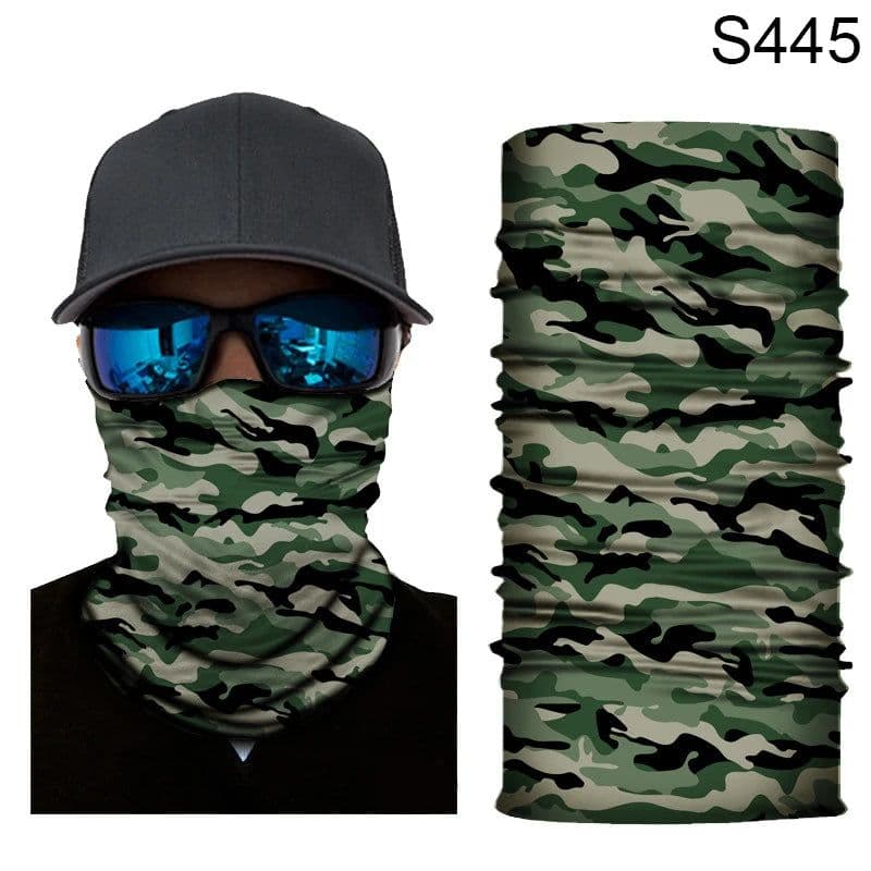 image-Camouflage Cycling Face Mask Tactical Military Scarf Neck Gaiter Men Seamless Bandana Women Headband Balaclava Tube Face Shield