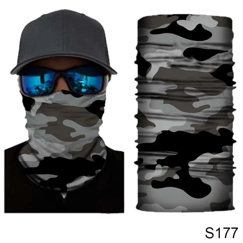 image-Camouflage Cycling Face Mask Tactical Military Scarf Neck Gaiter Men Seamless Bandana Women Headband Balaclava Tube Face Shield