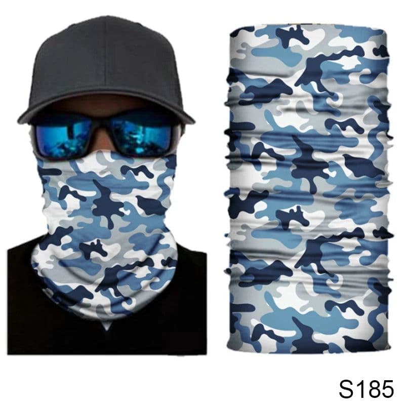 image-Camouflage Cycling Face Mask Tactical Military Scarf Neck Gaiter Men Seamless Bandana Women Headband Balaclava Tube Face Shield
