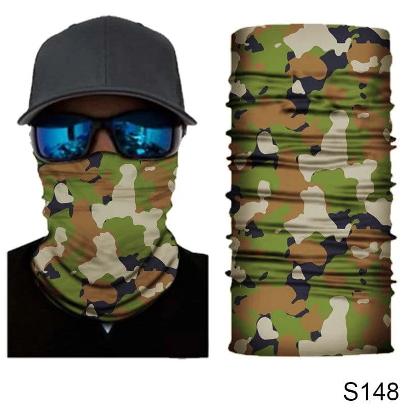 image-Camouflage Cycling Face Mask Tactical Military Scarf Neck Gaiter Men Seamless Bandana Women Headband Balaclava Tube Face Shield