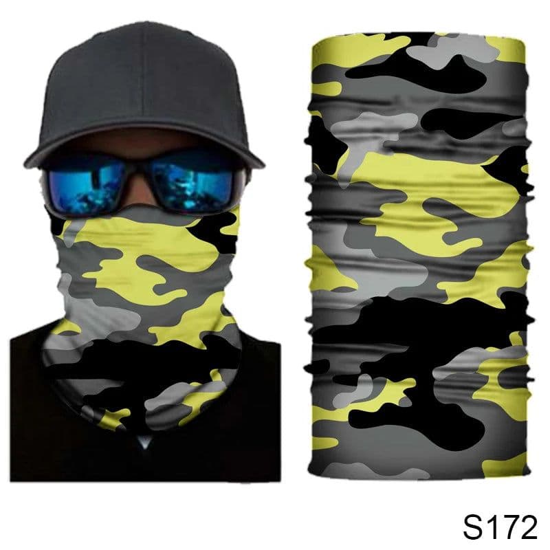 image-Camouflage Cycling Face Mask Tactical Military Scarf Neck Gaiter Men Seamless Bandana Women Headband Balaclava Tube Face Shield
