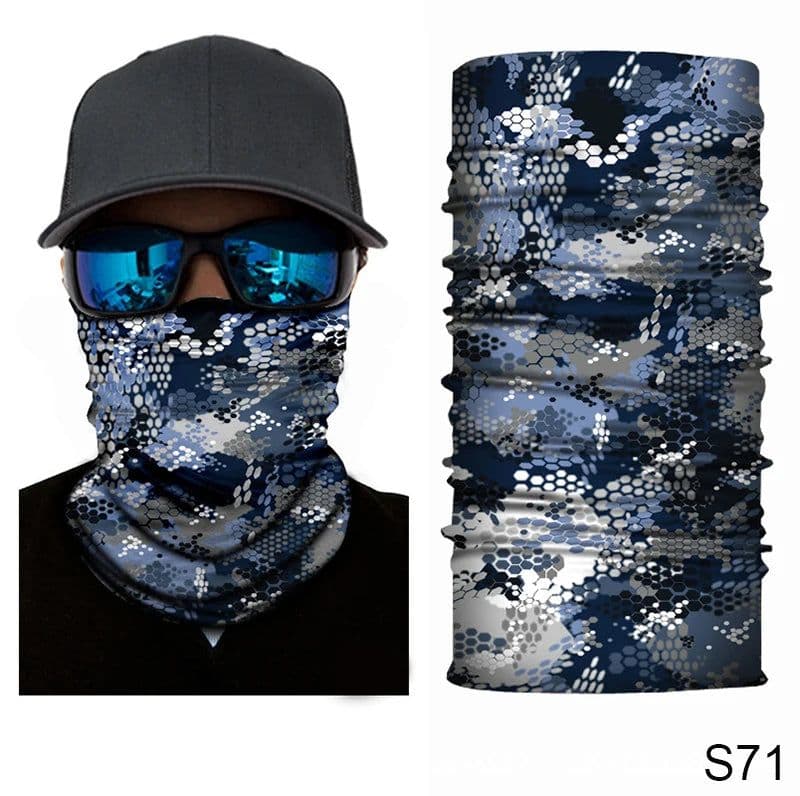 image-Camouflage Cycling Face Mask Tactical Military Scarf Neck Gaiter Men Seamless Bandana Women Headband Balaclava Tube Face Shield