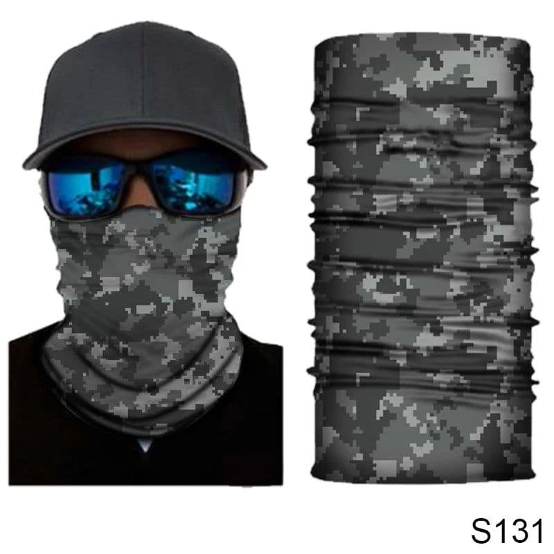 image-Camouflage Cycling Face Mask Tactical Military Scarf Neck Gaiter Men Seamless Bandana Women Headband Balaclava Tube Face Shield