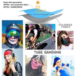 image-Camouflage Cycling Face Mask Tactical Military Scarf Neck Gaiter Men Seamless Bandana Women Headband Balaclava Tube Face Shield