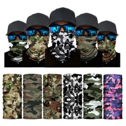 image-Camouflage Cycling Face Mask Tactical Military Scarf Neck Gaiter Men Seamless Bandana Women Headband Balaclava Tube Face Shield