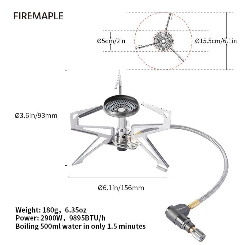 image-Fire Maple Polaris Pressure Regulator Camping Stove Lightweight Outdoor Gas Burner Gear For Trekking Hiking Backpacking Camp Use