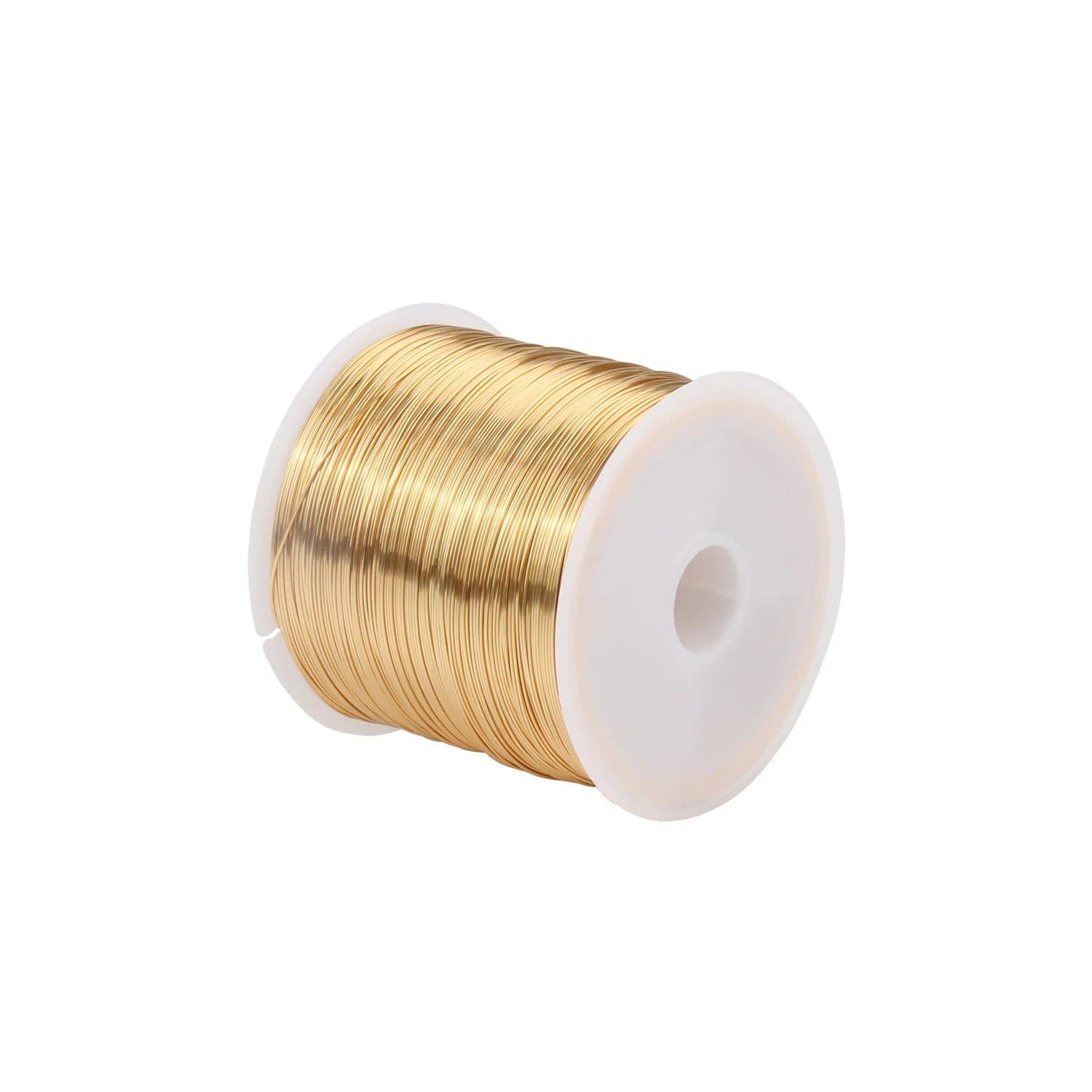 image-100M/Roll Gold Silver Color Copper Wire for Bracelet Necklace DIY Colorfast Beading Wire Jewelry Cord String Handcraft Making