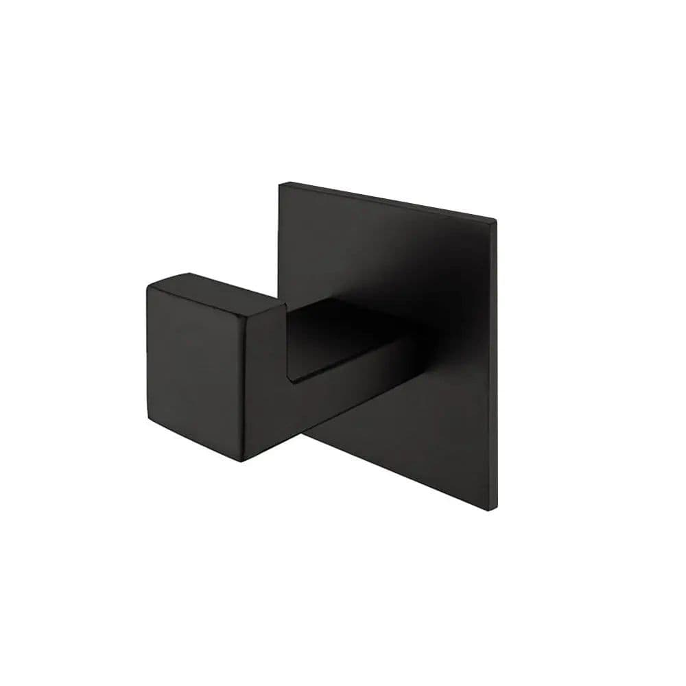 image-No Screw Need Modern 304 Stainless Steel Self Adhesive Bathroom Square Towel Hook Coat Hat Door Hanger Accessories
