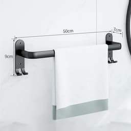 image-Bathroom Towel Rack 3 Layers No Drill Towel Holder Shower Rack Aluminum alloy Storage Shelf Bathroom Accessories