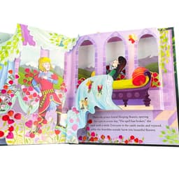 image-Usborne Pop Up Fairy Tales Sleeping Beauty 3D Flip Flap Picture Books English Cardboard Book for Kids Education Learing Toy