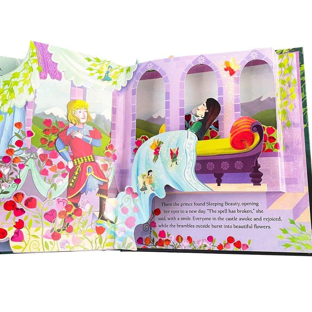 image-Usborne Pop Up Fairy Tales Sleeping Beauty 3D Flip Flap Picture Books English Cardboard Book for Kids Education Learing Toy
