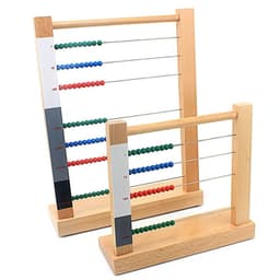 image-Toddler Wooden Montessori Math Toy Beads Abacus Toy Computing Rack Cent Ten Hundreds Housands Beads Toys for Children Boys Girls