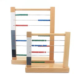 image-Toddler Wooden Montessori Math Toy Beads Abacus Toy Computing Rack Cent Ten Hundreds Housands Beads Toys for Children Boys Girls