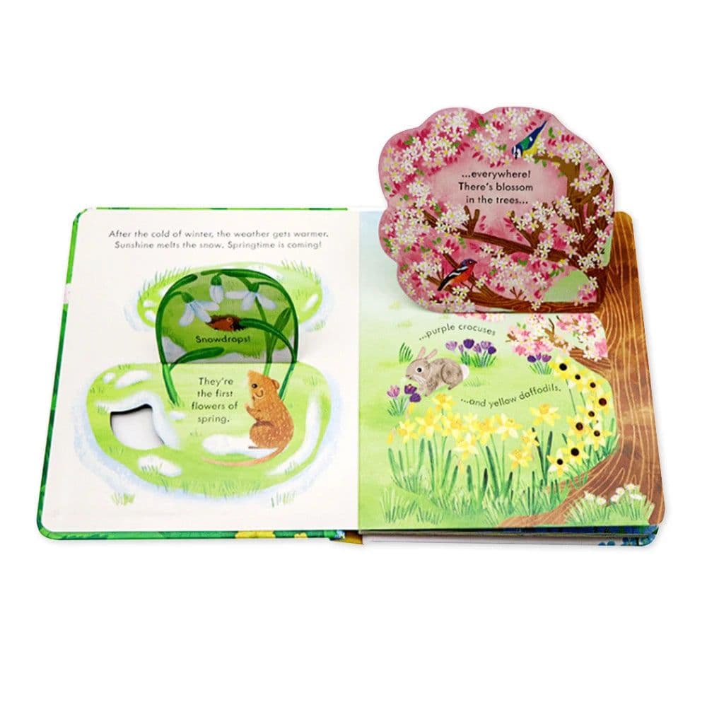 image-Springtime Montessori Kids Usborne Peep Inside English Picture Flip Book Children Early Education Activity Book Bedtime Reading