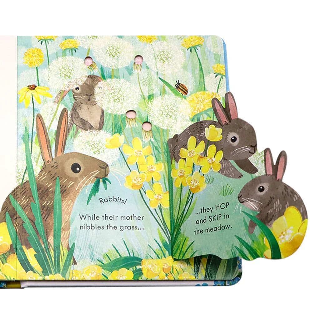 image-Springtime Montessori Kids Usborne Peep Inside English Picture Flip Book Children Early Education Activity Book Bedtime Reading