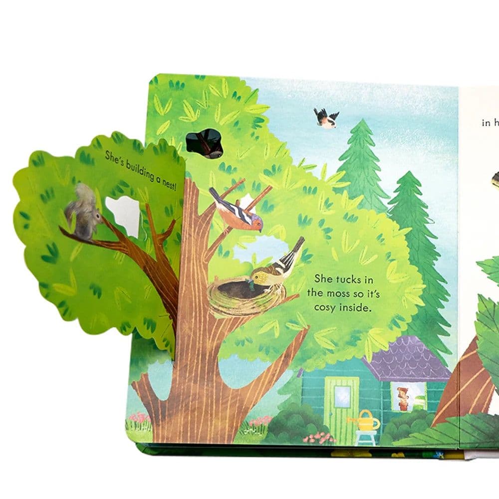 image-Springtime Montessori Kids Usborne Peep Inside English Picture Flip Book Children Early Education Activity Book Bedtime Reading