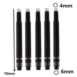 image-Baoer 388 Classic Stainless steel Business Medium Nib Fountain Pen new Silver Golden Trim