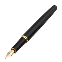 image-Baoer 388 Classic Stainless steel Business Medium Nib Fountain Pen new Silver Golden Trim