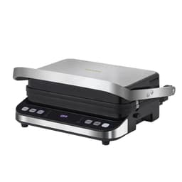 image-BioloMix 2000W Electric Contact Grill Digital Griddle and Panini Press, Optional Waffle Maker Plates, Opens 180 Degree Barbecue