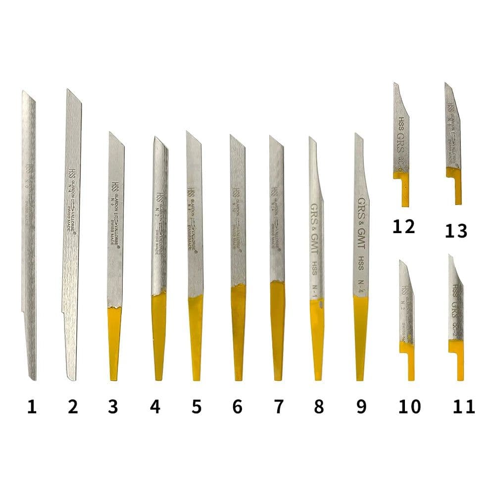 image-Professional Engraving Knife Jewelry Engraver Tools for Pneumatic Impact Cutting Making