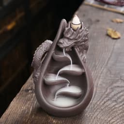 image-1pc, Dragon Incense Burner, Waterfall Backflow Incense Holder, Aromatherapy Ornament Home Decor Creative Gifts Without Incense