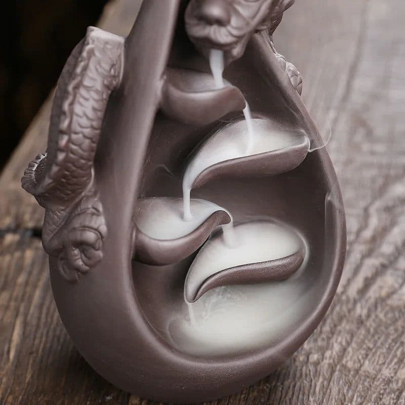 image-1pc, Dragon Incense Burner, Waterfall Backflow Incense Holder, Aromatherapy Ornament Home Decor Creative Gifts Without Incense