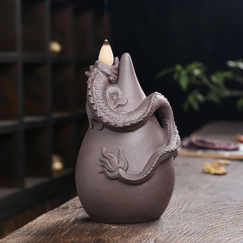 image-1pc, Dragon Incense Burner, Waterfall Backflow Incense Holder, Aromatherapy Ornament Home Decor Creative Gifts Without Incense