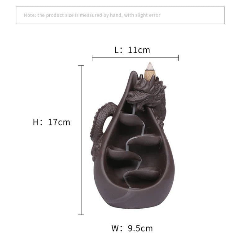 image-1pc, Dragon Incense Burner, Waterfall Backflow Incense Holder, Aromatherapy Ornament Home Decor Creative Gifts Without Incense