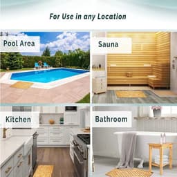 image-Natural Bamboo Wood Bath Mat Bathroom Sauna Spa Bathtub Kitchen Accessories Foldbale Bamboo Bath shower Mat with Non Slip