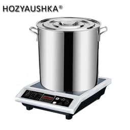 image-High-power induction cooker 3500W commercial stainless steel induction cooker household stir fry battery