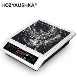 image-High-power induction cooker 3500W commercial stainless steel induction cooker household stir fry battery