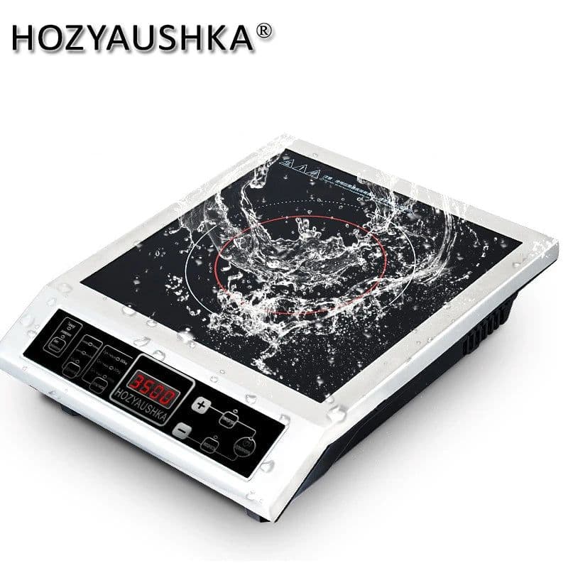 image-High-power induction cooker 3500W commercial stainless steel induction cooker household stir fry battery