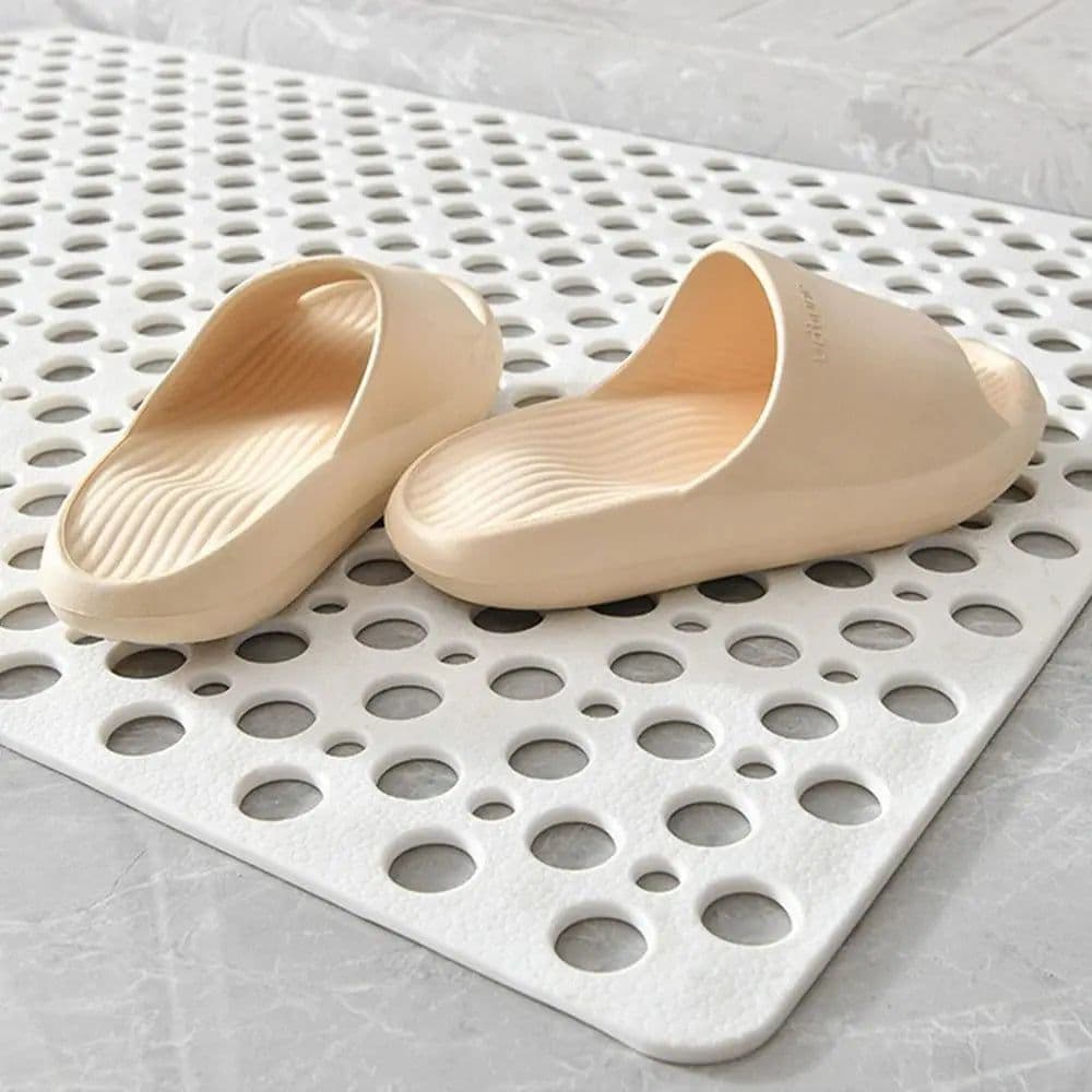 image-Extra Porous Large Bath Mat Non Slip Bathtub Strong Suction Anti-Mold TPE Shower Mat Kitchen Bathroom Products