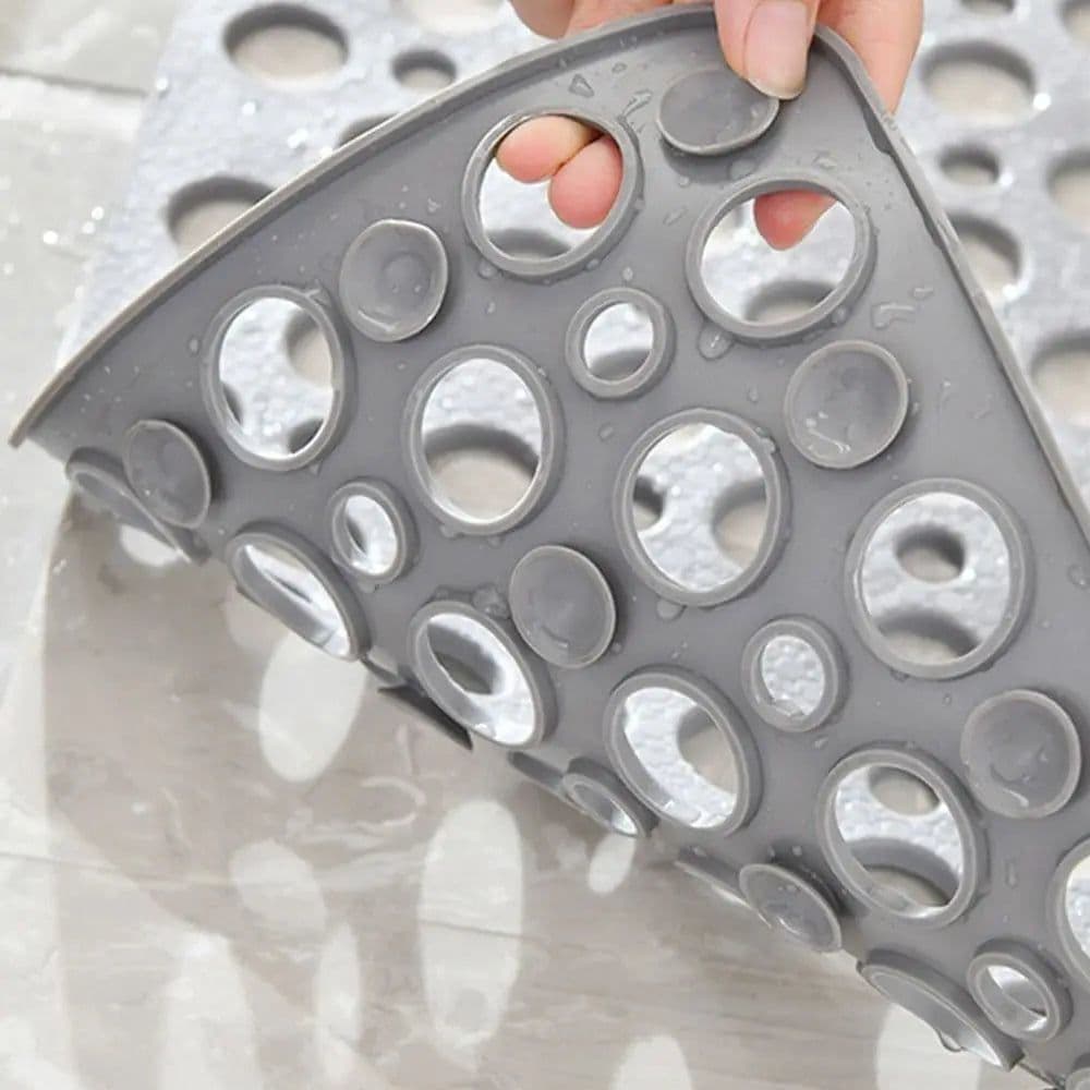 image-Extra Porous Large Bath Mat Non Slip Bathtub Strong Suction Anti-Mold TPE Shower Mat Kitchen Bathroom Products