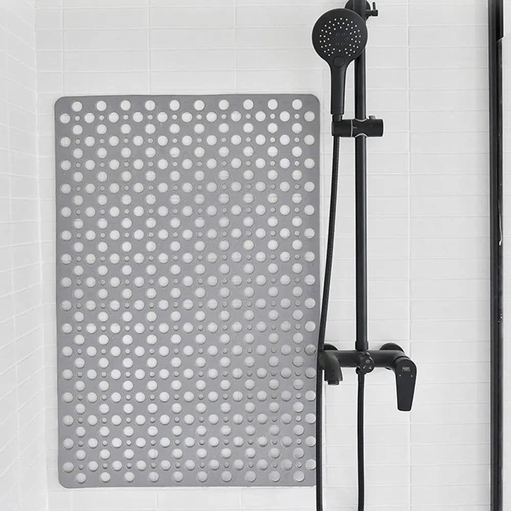 image-Extra Porous Large Bath Mat Non Slip Bathtub Strong Suction Anti-Mold TPE Shower Mat Kitchen Bathroom Products