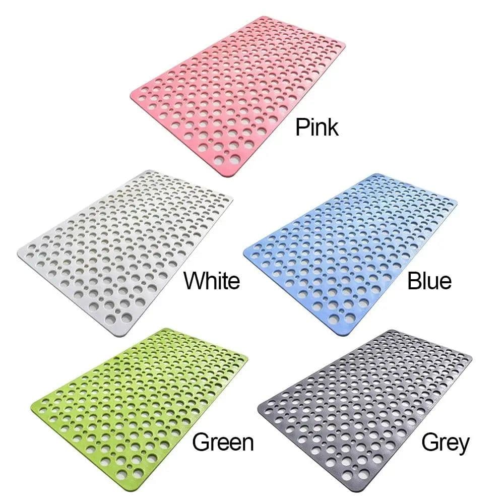 image-Extra Porous Large Bath Mat Non Slip Bathtub Strong Suction Anti-Mold TPE Shower Mat Kitchen Bathroom Products