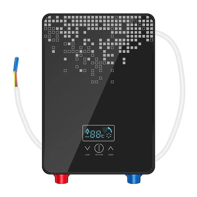 image-Hot Water Heater 6500w Instant Tankless Water Heater Thermostat Induction Heater Smart Touch Electric Heaters Shower Automatica