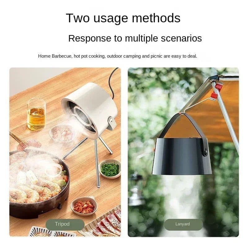 image-New USB Desktop Range Hoods Portable Exhaust Fan Small Kitchen Hood Extractor Barbecue Large Suction Cooker Hood