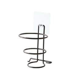 image-Hair Dryer Rack Wall Mounted Bathroom Hotel Stand Holder Hairdryer Shelves Shelf Hanger No Drilling Storage Bathroom Accessories
