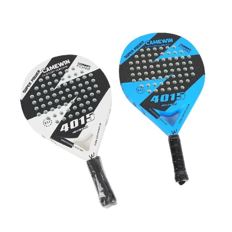 image-Kaiwei Padel 4015 Blue White Carbon + EVA Foam Beach Racket with Beautiful Appearance Sports Racket Paddle Tennis Racket
