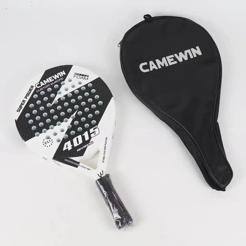 image-Kaiwei Padel 4015 Blue White Carbon + EVA Foam Beach Racket with Beautiful Appearance Sports Racket Paddle Tennis Racket