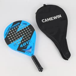 image-Kaiwei Padel 4015 Blue White Carbon + EVA Foam Beach Racket with Beautiful Appearance Sports Racket Paddle Tennis Racket