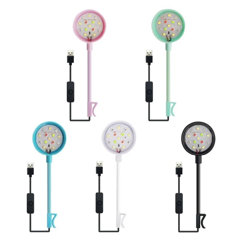 image-Rotatable Led Aquarium Lights Clean Water Grow Aquarium Landscape Clip On Lamps Dropship