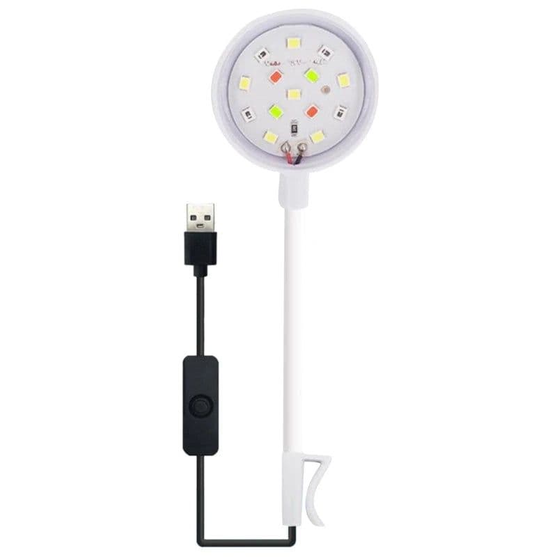 image-Rotatable Led Aquarium Lights Clean Water Grow Aquarium Landscape Clip On Lamps Dropship